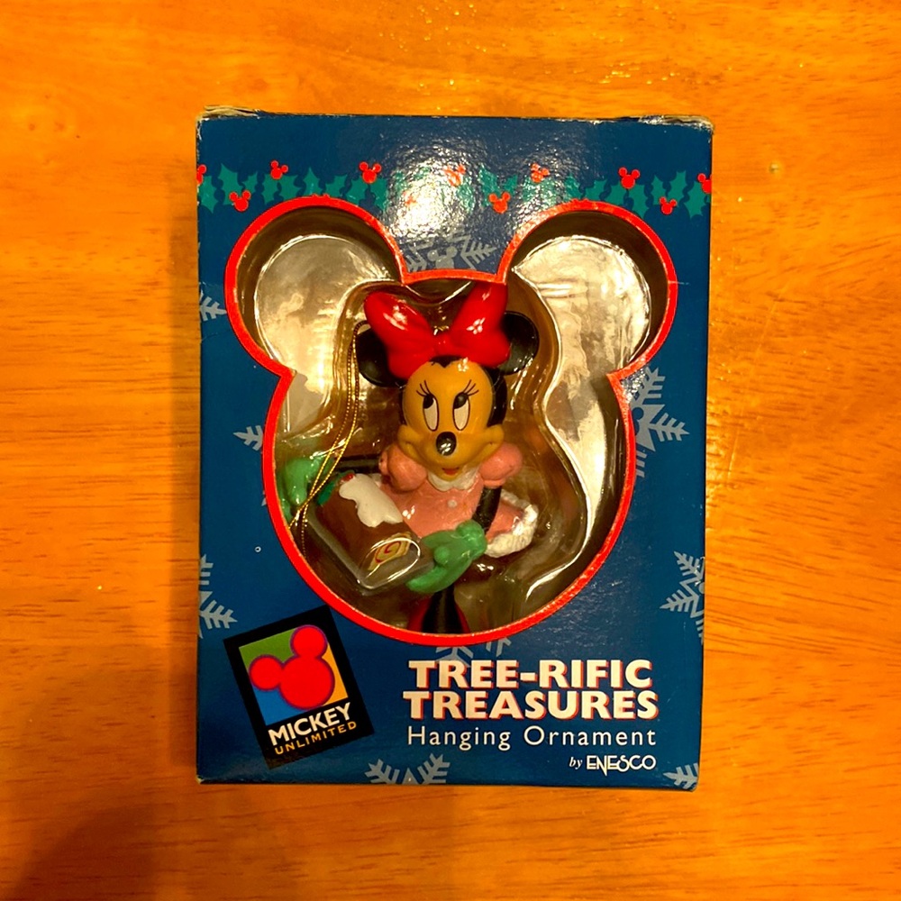 Enesco Tree-Rific Treasures Hanging Minnie Mouse Ornament Collectible